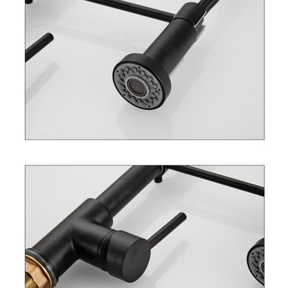 ก๊อกน้ำห้องครัวถังน้ำร้อนและน้ำเย็นวาล์วก๊อกน้ำอ่างล้างจาน, Black Model, Electroplating Model, Brushed Model