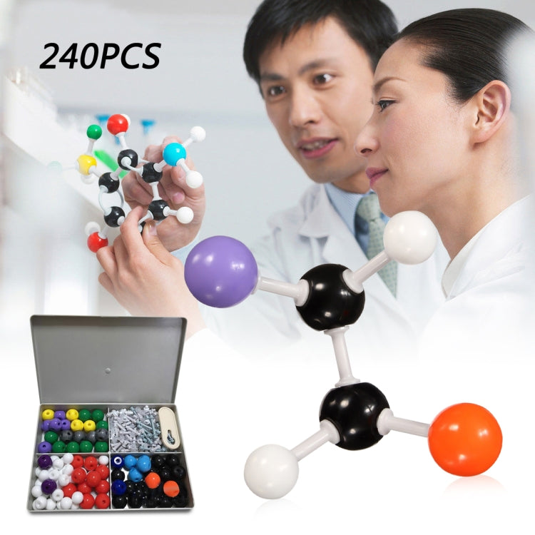 240 ชิ้นเคมีแบบจำลองโมเลกุลเคมีอินทรีย์อะตอมชุดสำหรับการสอนในห้องปฏิบัติการโรงเรียน, Organic Chemistry Atom Set
