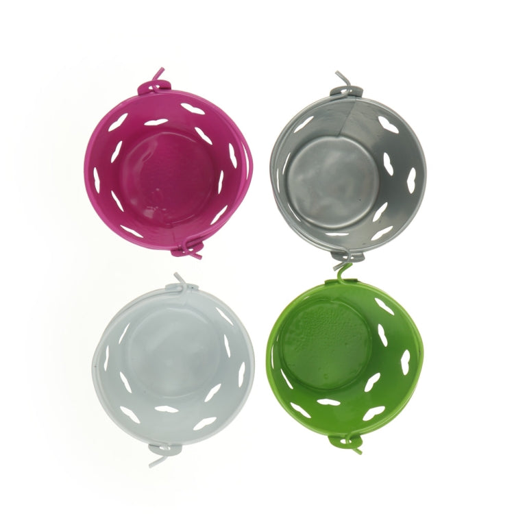 Heart Hollow Round ผู้ถือปากกาตกแต่งน่ารัก Mini Desktop Storage ถังเหล็กผู้ถือดินสอขาตั้ง