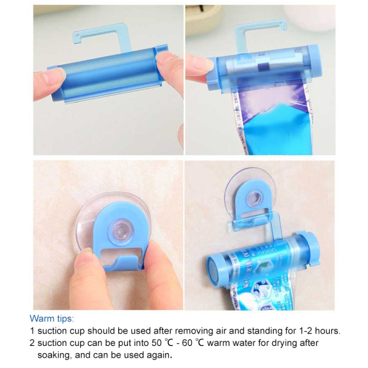 2 ชิ้น Creative Sucker Hangable ยาสีฟัน Extruder พร้อม Sucker & Holder