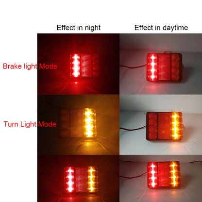 2 ชิ้น CNSUNNY LIGHT DC 12 โวลต์รถบรรทุกรถพ่วงคาราวาน LED ไฟท้ายไฟเตือนไฟเบรก, Warning Brake Lights