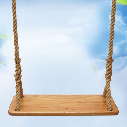 กลางแจ้ง Swing ระเบียงในร่มเด็กผู้ใหญ่ Swing ไม้, Hemp Rope, Climbing Rope