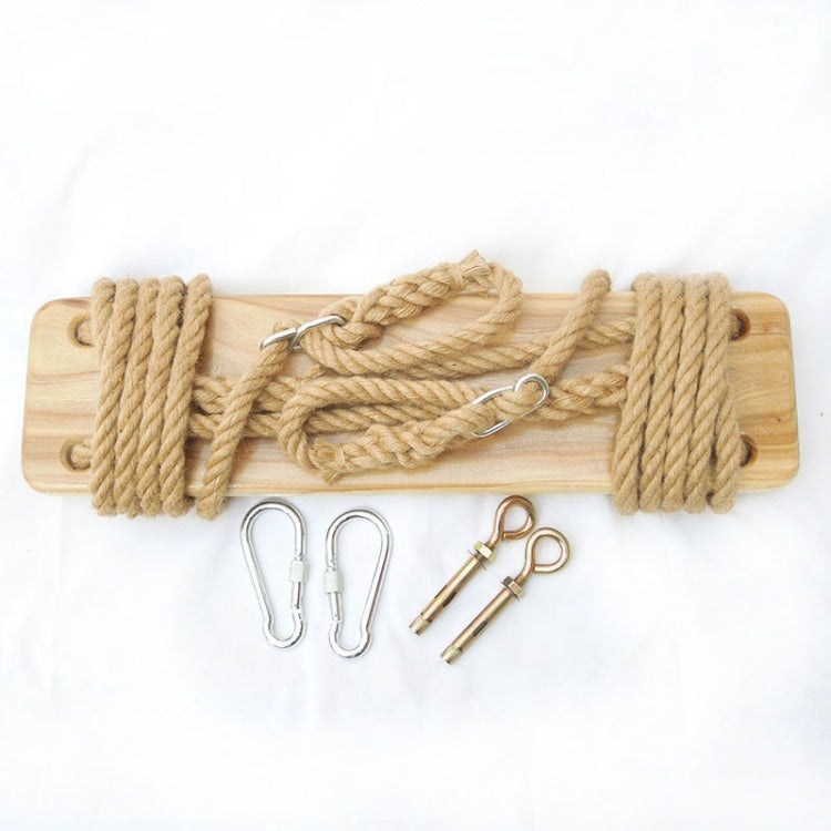 กลางแจ้ง Swing ระเบียงในร่มเด็กผู้ใหญ่ Swing ไม้, Hemp Rope, Climbing Rope