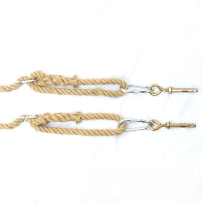 กลางแจ้ง Swing ระเบียงในร่มเด็กผู้ใหญ่ Swing ไม้, Hemp Rope, Climbing Rope