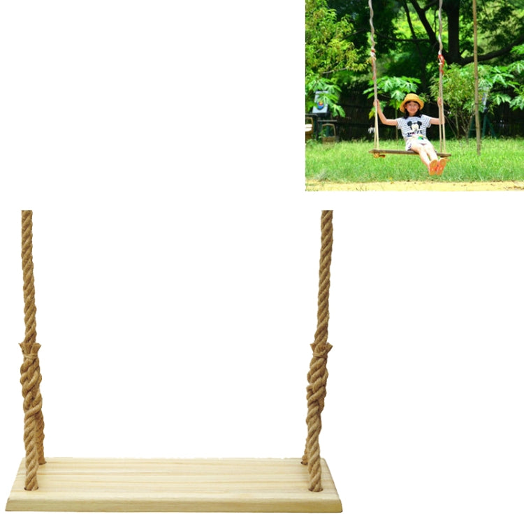 กลางแจ้ง Swing ระเบียงในร่มเด็กผู้ใหญ่ Swing ไม้, Hemp Rope, Climbing Rope