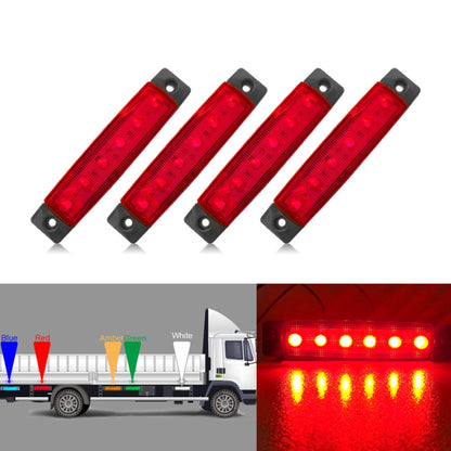 4 PCS 12V 6 SMD Auto Car รถบรรทุกรถบรรทุกภายนอกด้านข้างไฟ LED Trailer ไฟแสดงสถานะด้านหลังโคมไฟ