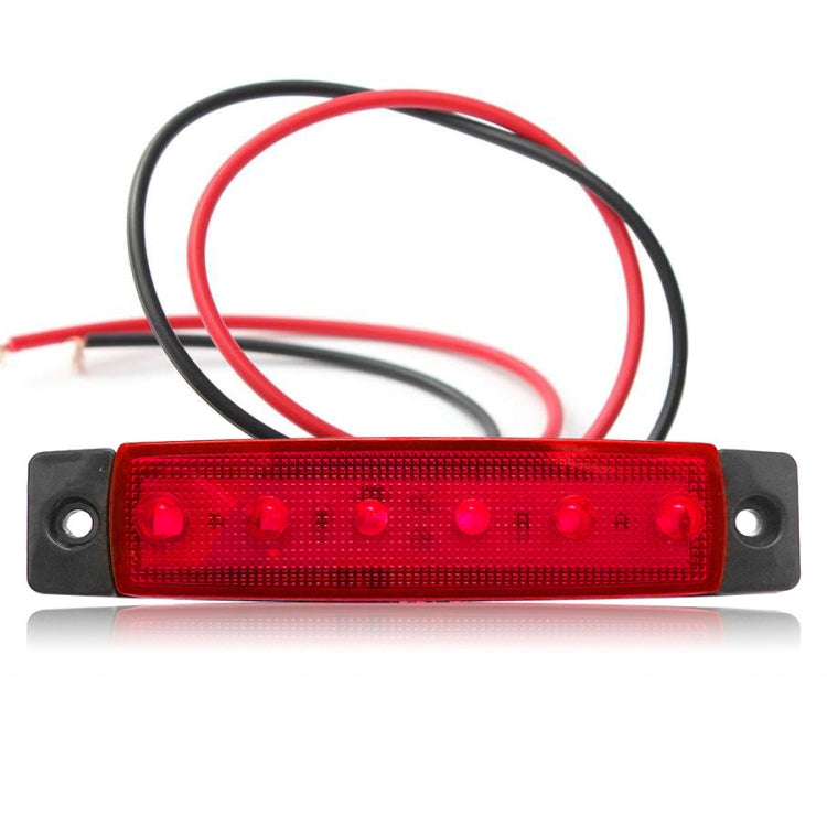 4 PCS 12V 6 SMD Auto Car รถบรรทุกรถบรรทุกภายนอกด้านข้างไฟ LED Trailer ไฟแสดงสถานะด้านหลังโคมไฟ