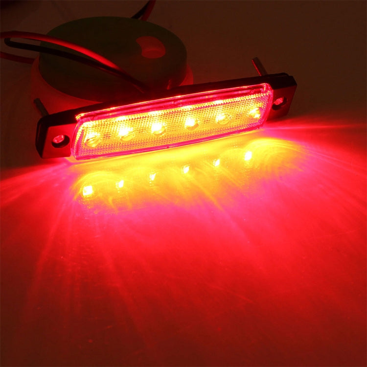 4 PCS 12V 6 SMD Auto Car รถบรรทุกรถบรรทุกภายนอกด้านข้างไฟ LED Trailer ไฟแสดงสถานะด้านหลังโคมไฟ