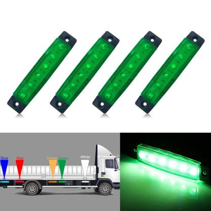 4 PCS 12V 6 SMD Auto Car รถบรรทุกรถบรรทุกภายนอกด้านข้างไฟ LED Trailer ไฟแสดงสถานะด้านหลังโคมไฟ