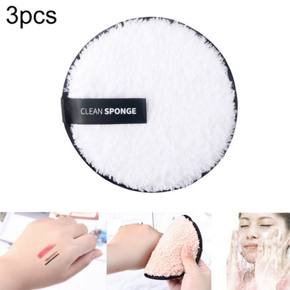 3 ชิ้นผ้าไมโครไฟเบอร์ Pads Remover ทำความสะอาดใบหน้า ผ้าขนหนู นำมาใช้ใหม่ทำความสะอาดแต่งหน้า