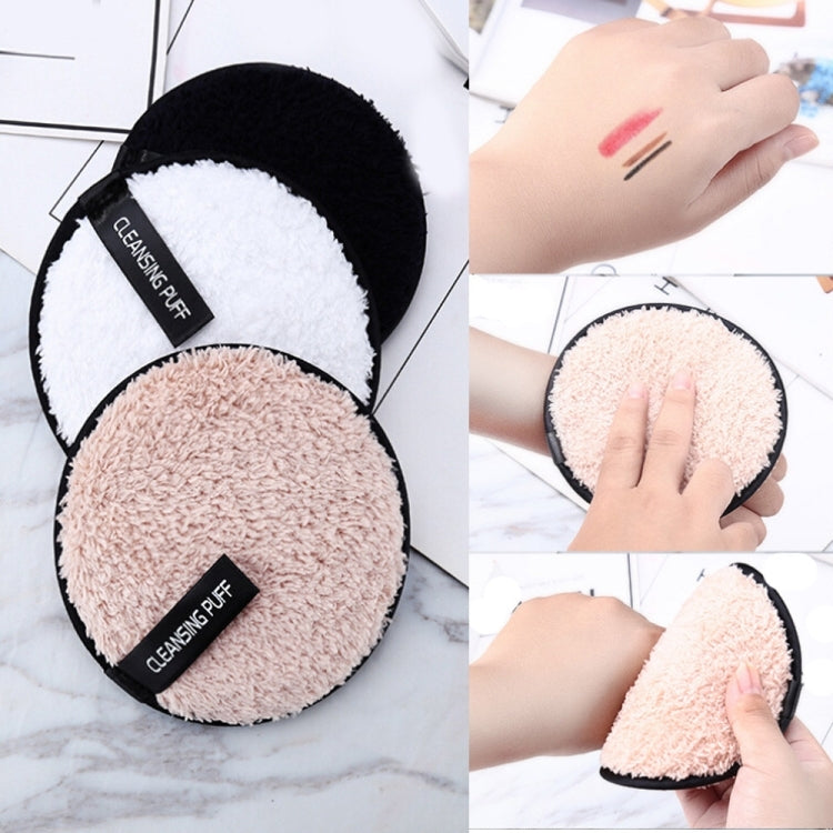 3 ชิ้นผ้าไมโครไฟเบอร์ Pads Remover ทำความสะอาดใบหน้า ผ้าขนหนู นำมาใช้ใหม่ทำความสะอาดแต่งหน้า