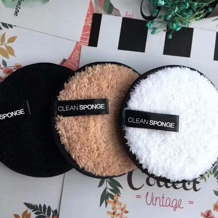 3 ชิ้นผ้าไมโครไฟเบอร์ Pads Remover ทำความสะอาดใบหน้า ผ้าขนหนู นำมาใช้ใหม่ทำความสะอาดแต่งหน้า