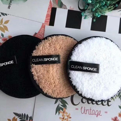 3 ชิ้นผ้าไมโครไฟเบอร์ Pads Remover ทำความสะอาดใบหน้า ผ้าขนหนู นำมาใช้ใหม่ทำความสะอาดแต่งหน้า