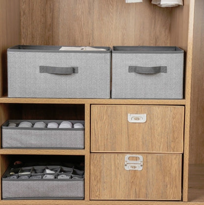 2 PCS Non-ทอลิ้นชักกล่องเก็บสแควร์เปิดเสื้อผ้า Debris Sorting Box, 16L, 23L, 29L