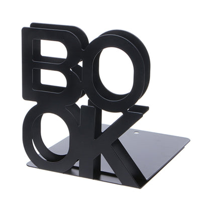 ตัวอักษรเหล็กรูปโลหะ Bookends สนับสนุนผู้ถือโต๊ะยืนสำหรับหนังสือ
