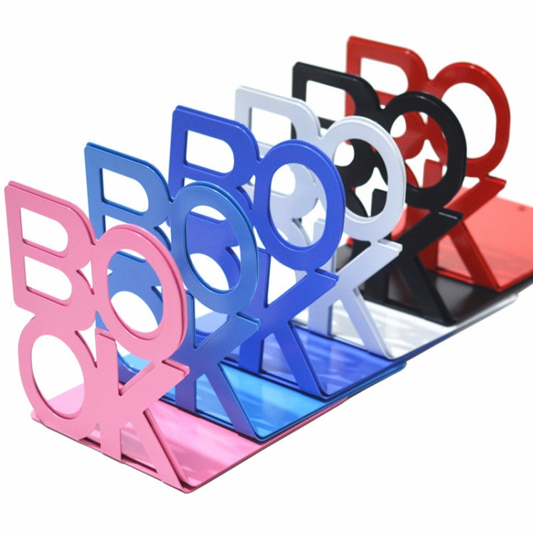 ตัวอักษรเหล็กรูปโลหะ Bookends สนับสนุนผู้ถือโต๊ะยืนสำหรับหนังสือ