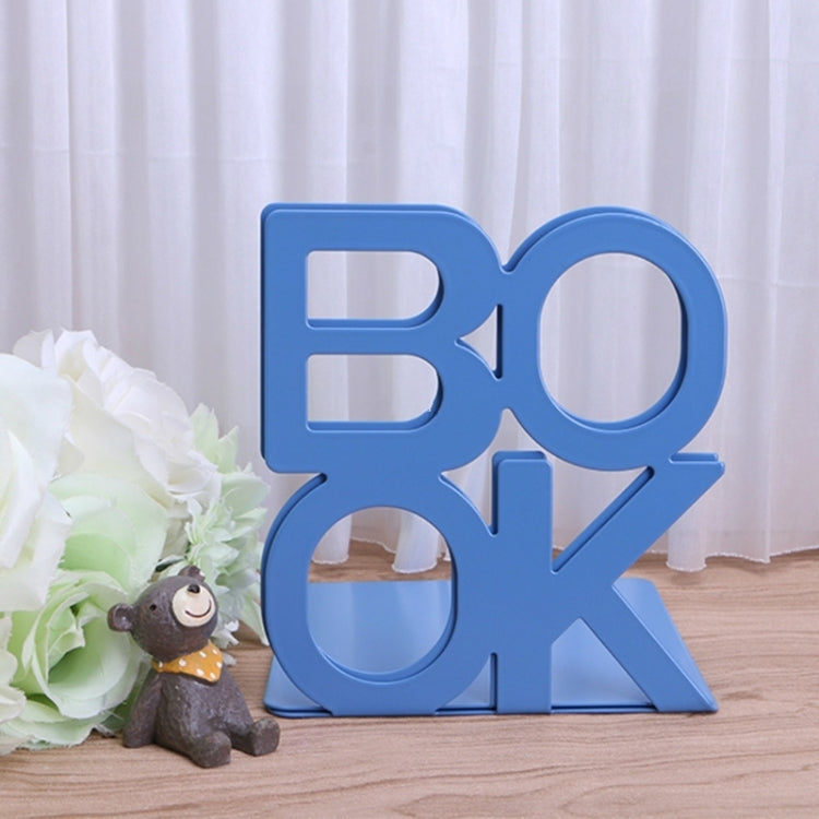 ตัวอักษรเหล็กรูปโลหะ Bookends สนับสนุนผู้ถือโต๊ะยืนสำหรับหนังสือ