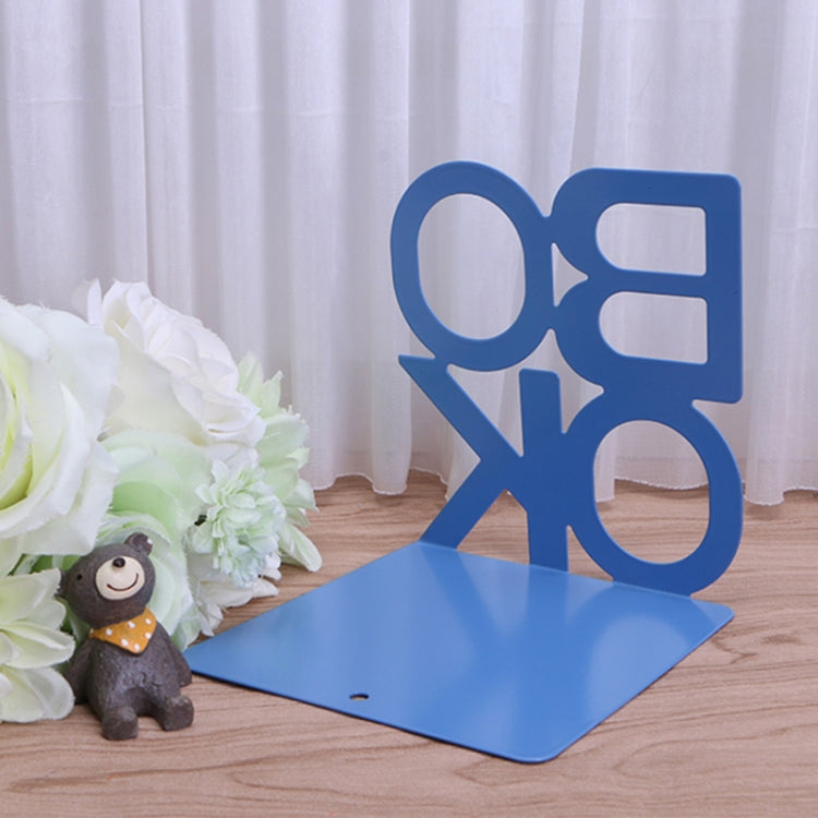 ตัวอักษรเหล็กรูปโลหะ Bookends สนับสนุนผู้ถือโต๊ะยืนสำหรับหนังสือ