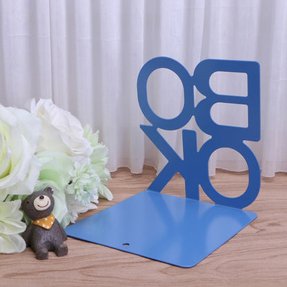 ตัวอักษรเหล็กรูปโลหะ Bookends สนับสนุนผู้ถือโต๊ะยืนสำหรับหนังสือ