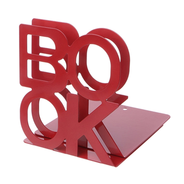 ตัวอักษรเหล็กรูปโลหะ Bookends สนับสนุนผู้ถือโต๊ะยืนสำหรับหนังสือ