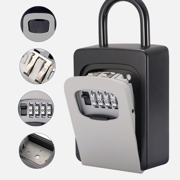 กล่องรหัสผ่านกุญแจสำหรับตกแต่งแบบแขวน KS6500 ไม่ต้องติดตั้ง, Grey