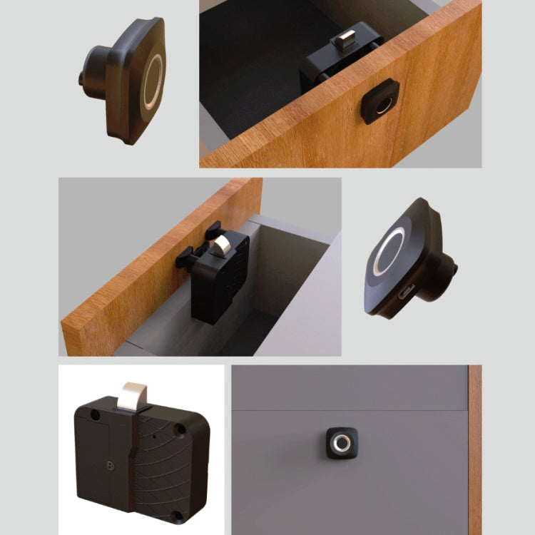 ล็อคลิ้นชักอัจฉริยะ ล็อคลายนิ้วมือ ล็อคกันขโมยในครัวเรือน, Smart Drawer Locker Fingerprint Lock