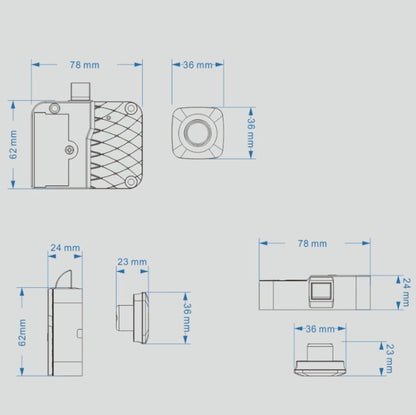 ล็อคลิ้นชักอัจฉริยะ ล็อคลายนิ้วมือ ล็อคกันขโมยในครัวเรือน, Smart Drawer Locker Fingerprint Lock