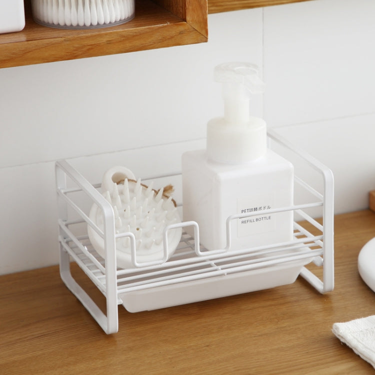 ห้องครัวเหล็กตะแกรงระบายน้ำลูกเหล็กสบู่ผ้าเช็ดจานชั้นเก็บ, Kitchen Drain Rack