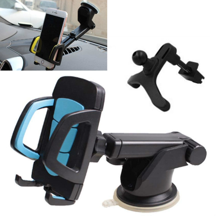 3 ชุดที่วางโทรศัพท์ในรถยนต์ Car Air Outlet ที่วางโทรศัพท์มือถือถ้วยดูดนำทางแผงหน้าปัดทั่วไป, 2 in 1, 3 in 1