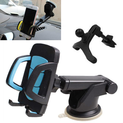 3 ชุดที่วางโทรศัพท์ในรถยนต์ Car Air Outlet ที่วางโทรศัพท์มือถือถ้วยดูดนำทางแผงหน้าปัดทั่วไป, 2 in 1, 3 in 1