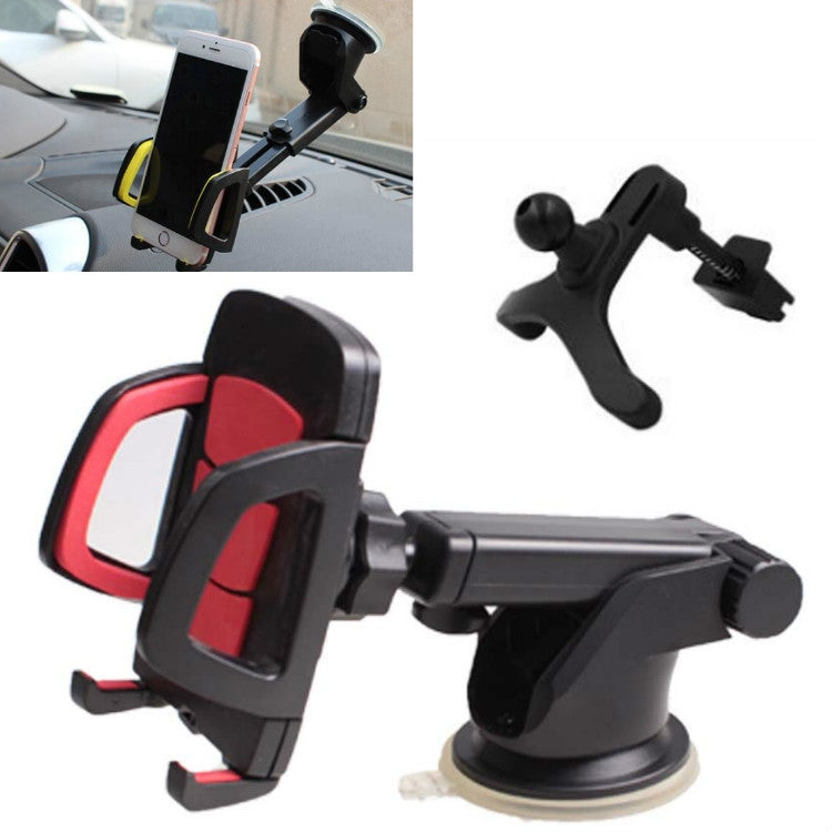 3 ชุดที่วางโทรศัพท์ในรถยนต์ Car Air Outlet ที่วางโทรศัพท์มือถือถ้วยดูดนำทางแผงหน้าปัดทั่วไป, 2 in 1, 3 in 1