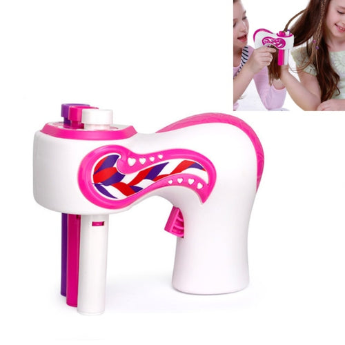 เด็กผมผูกของเล่นไฟฟ้าสามสาระผมเครื่องถักเปีย, Three-Strand Hair Braid Machine