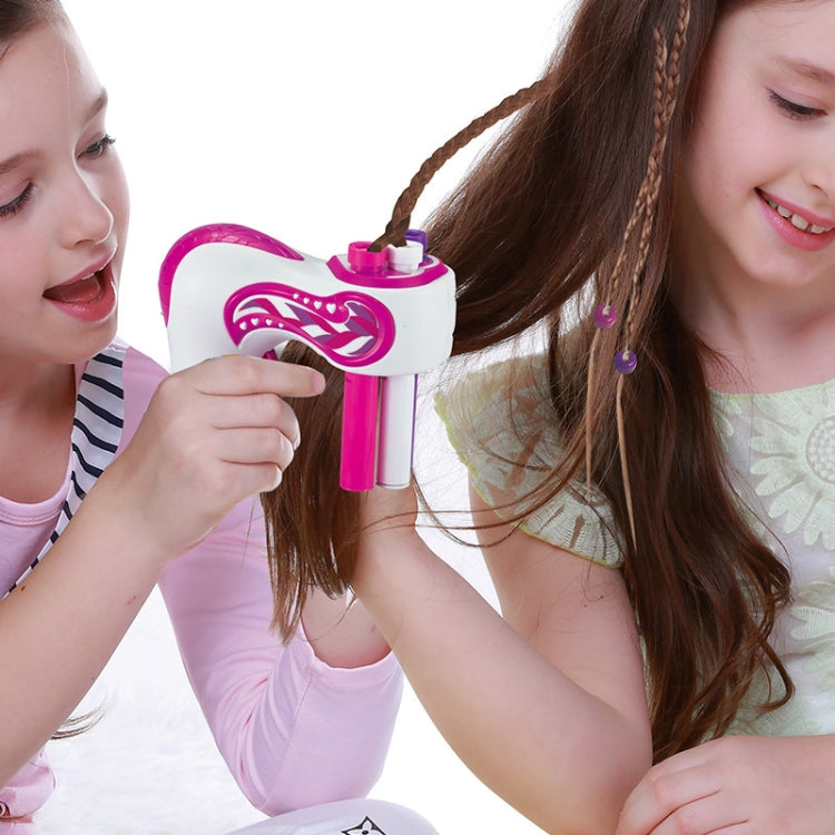 เด็กผมผูกของเล่นไฟฟ้าสามสาระผมเครื่องถักเปีย, Three-Strand Hair Braid Machine