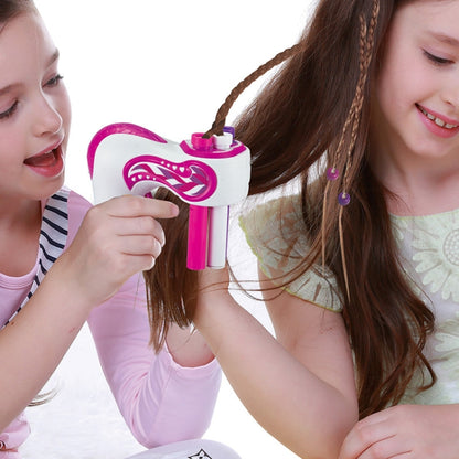 เด็กผมผูกของเล่นไฟฟ้าสามสาระผมเครื่องถักเปีย, Three-Strand Hair Braid Machine