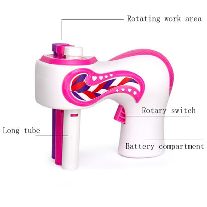 เด็กผมผูกของเล่นไฟฟ้าสามสาระผมเครื่องถักเปีย, Three-Strand Hair Braid Machine