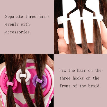 เด็กผมผูกของเล่นไฟฟ้าสามสาระผมเครื่องถักเปีย, Three-Strand Hair Braid Machine