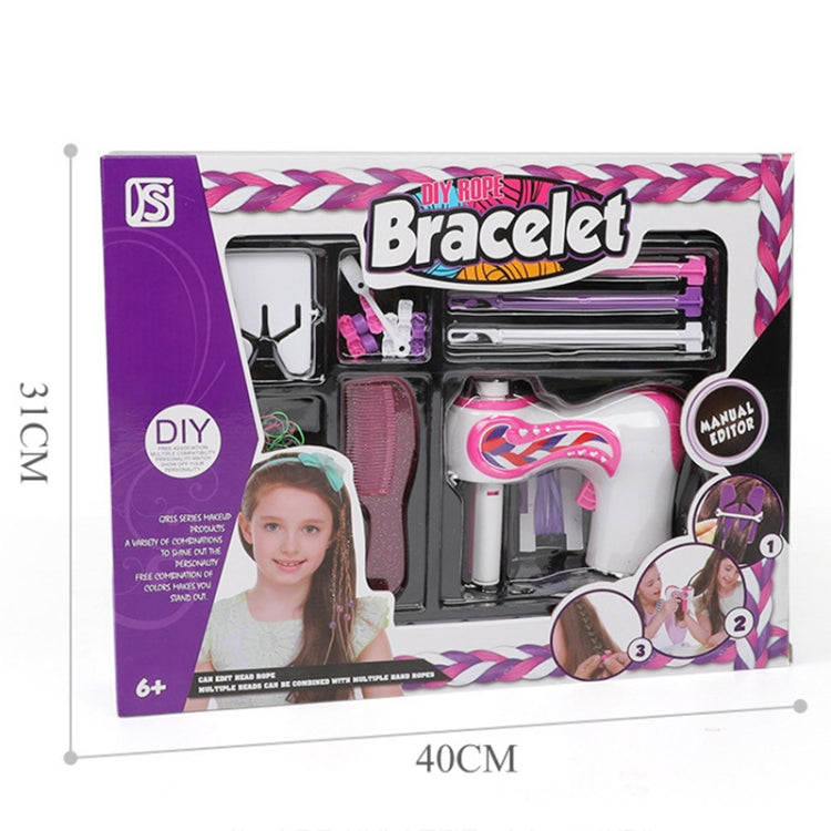 เด็กผมผูกของเล่นไฟฟ้าสามสาระผมเครื่องถักเปีย, Three-Strand Hair Braid Machine