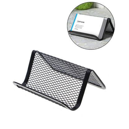 สำนักงานพีซี 10 ชิ้นผู้ถือบัตรตาข่ายโลหะที่ใช้งานได้สะดวก, 10 PCS  Mesh Card Holder