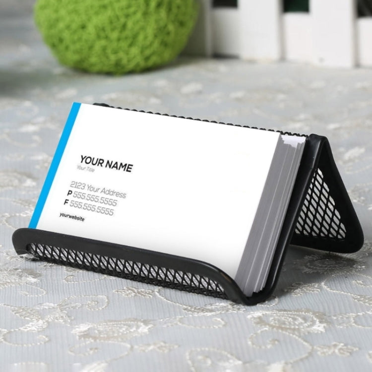สำนักงานพีซี 10 ชิ้นผู้ถือบัตรตาข่ายโลหะที่ใช้งานได้สะดวก, 10 PCS  Mesh Card Holder