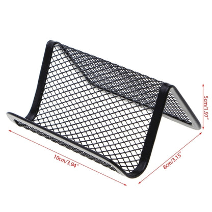 สำนักงานพีซี 10 ชิ้นผู้ถือบัตรตาข่ายโลหะที่ใช้งานได้สะดวก, 10 PCS  Mesh Card Holder
