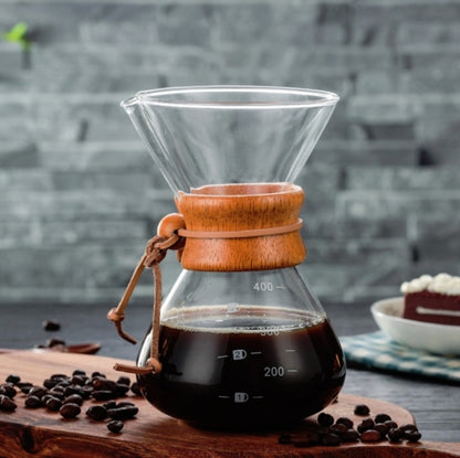 หม้อต้มกาแฟแก้วทนความร้อนสูง 400มล, Pot Without Strainer, Pot With Strainer