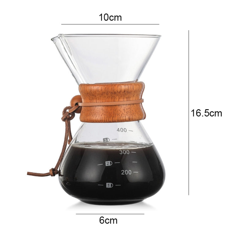 หม้อต้มกาแฟแก้วทนความร้อนสูง 400มล, Pot Without Strainer, Pot With Strainer
