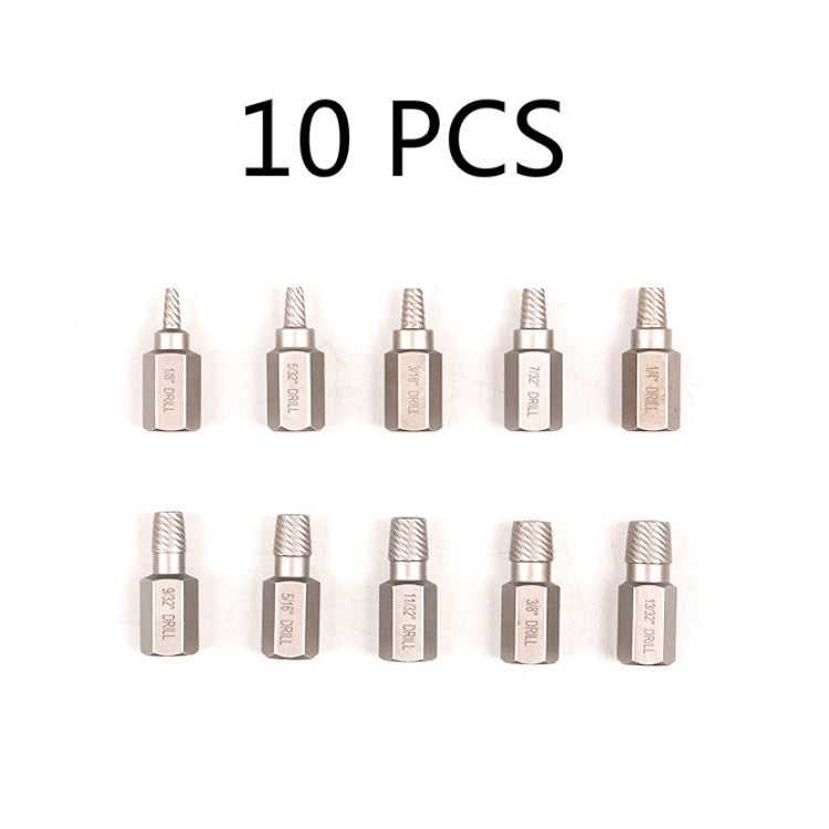 10 In 1 Bolt Extractor เครื่องมือกำจัดน็อตสกรูหัก, 10 In 1 Bolt Extractor