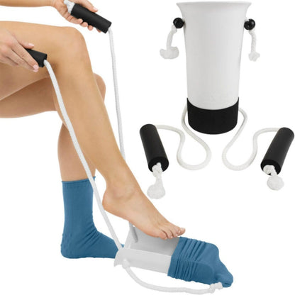 สตรีมีครรภ์สูงอายุหลีกเลี่ยงการก้มตัวและสวมถุงเท้า, Wear Socks Artifact