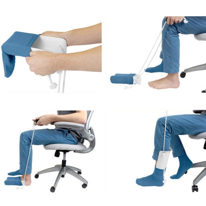 สตรีมีครรภ์สูงอายุหลีกเลี่ยงการก้มตัวและสวมถุงเท้า, Wear Socks Artifact