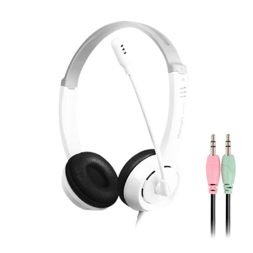 DANYIN DT326 คอมพิวเตอร์ตั้งโต๊ะแบบติดศีรษะเด็กสายการเรียนรู้พร้อมไมโครโฟน, ความยาวสายเคเบิล: 1.8 ม., DT326 3.5mm Two-hole White, DT326 3.5mm Two-hole Black, DT326 Single Hole Four-level White, DT326 Single Hole Four-level Black, DT326 Star Flag White ...