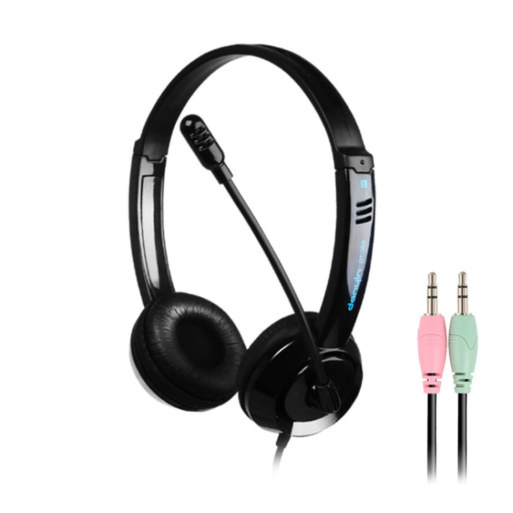 DANYIN DT326 คอมพิวเตอร์ตั้งโต๊ะแบบติดศีรษะเด็กสายการเรียนรู้พร้อมไมโครโฟน, ความยาวสายเคเบิล: 1.8 ม., DT326 3.5mm Two-hole White, DT326 3.5mm Two-hole Black, DT326 Single Hole Four-level White, DT326 Single Hole Four-level Black, DT326 Star Flag White ...