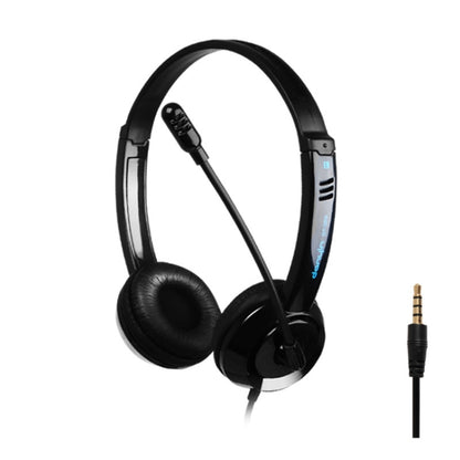 DANYIN DT326 คอมพิวเตอร์ตั้งโต๊ะแบบติดศีรษะเด็กสายการเรียนรู้พร้อมไมโครโฟน, ความยาวสายเคเบิล: 1.8 ม., DT326 3.5mm Two-hole White, DT326 3.5mm Two-hole Black, DT326 Single Hole Four-level White, DT326 Single Hole Four-level Black, DT326 Star Flag White ...