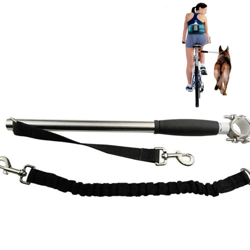 สายจูงเชือกดึงสัตว์เลี้ยงสำหรับจักรยานพร้อมสปริงแบบยืดหดได้, Bicycle Pet Traction Rope