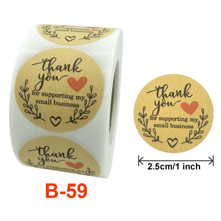 3 ชิ้นม้วนขอบคุณสติ๊กเกอร์อบของขวัญปิดผนึกสติ๊กเกอร์แต่งงานวันหยุดฉลาก, 2.5cm / 1inch 3 PCS, 3.8cm / 1.5inch 3 PCS, 5.0cm / 2inch